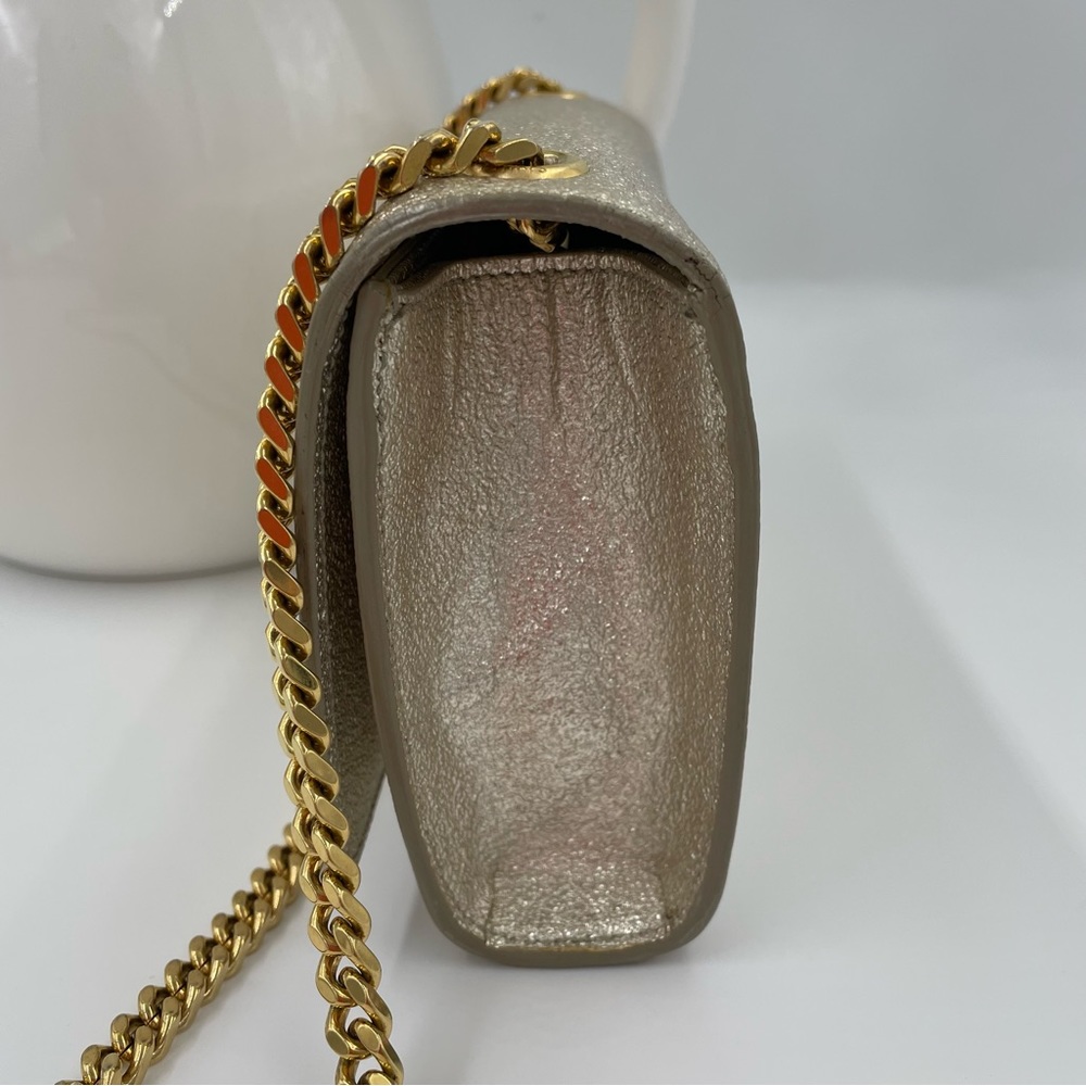 ❌SOLD❌ YSL Kate Small Sparkling Light Gold Bag Clutch - Picture 12 of 16